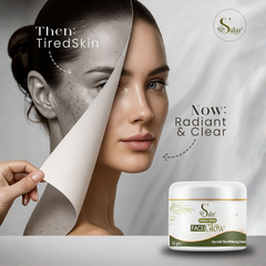 100% नेचुरल फेस ग्लो क्रीम 🌿 पिंपल्स  | दाग-धब्बे  | पिग्मेंटेशन  | डार्क सर्कल  हटाए ✨  ग्लो + क्लियर स्किन (50g)